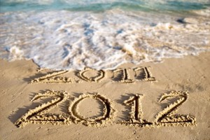 2012 new year wishes on sea